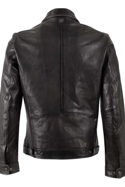 Cazadora de Cuero Hombre Mauritius berink anthracite 1201 0803