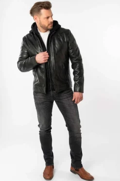 Cazadora de Cuero Hombre Mauritius cholly dark anthracite 1201 0804 9026