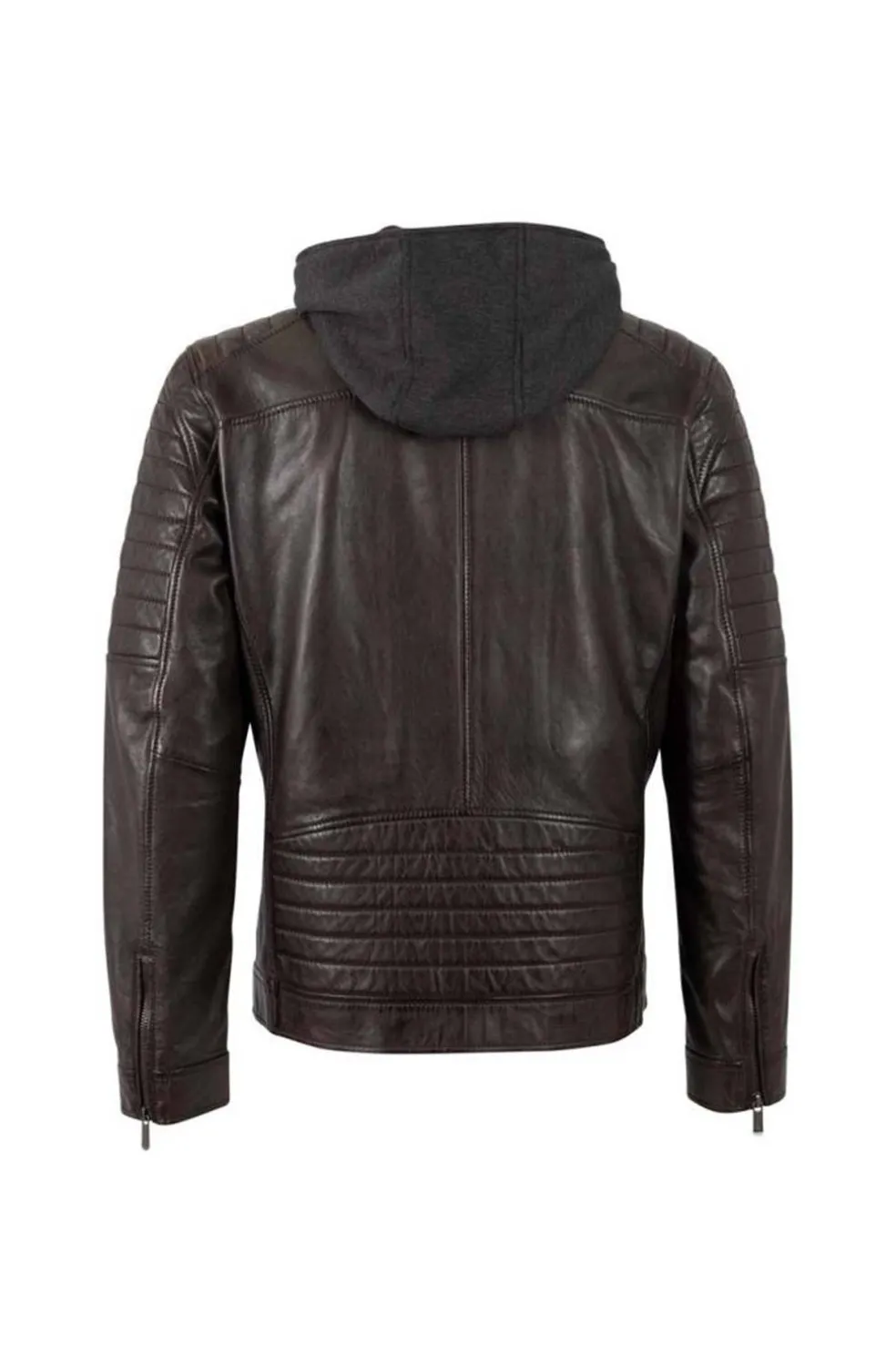 Cazadora de Cuero Hombre Mauritius derol 3701 0167 dark brown