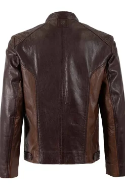 Cazadora de Cuero Hombre Mauritius xandas 1201 0858 brown