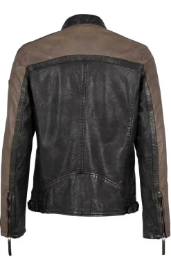 Cazadora de Cuero Hombre Gipsy Nigel 2 1201 0652 Black