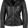 Cazadora de Cuero Mujer Gipsy Shanila 1101 0603 Black