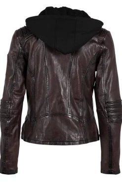 Cazadora de Cuero Mujer Gipsy Flura 1101 0619 Chestnut