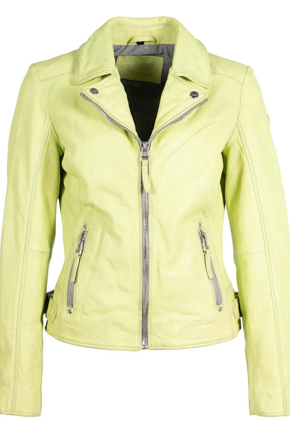 Cazadora de Cuero Mujer Mauritius louzia lime 1101 0683