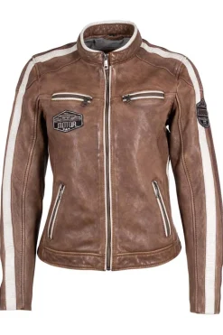 Cazadora de Cuero Mujer Mauritius HighWalie 1101 0712 Brown