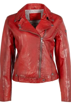 Cazadora de Cuero Mujer Mauritius Fayola 1101 0681 Red