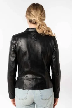 Cazadora de Cuero Mujer mauritius mair 1101 0781 black