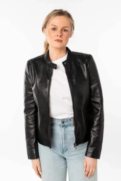 Cazadora de Cuero Mujer mauritius mair 1101 0781 black