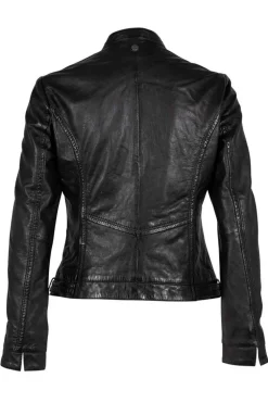 Cazadora de Cuero Mujer Mauritius Janka 1801 0009 Black