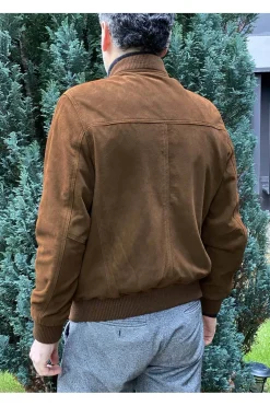 Cazadora de Hombre MDP Ante SU01 Marrón