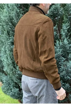 Cazadora de Hombre MDP Ante SU01 Marrón