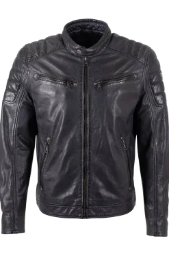 Cazadora de Piel Hombre Mauritius Derry 1201 0770 Dark Blue