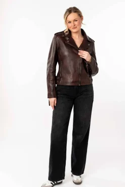 Cazadora Gipsy Mujer phoebe 1101 0734 vintage dark red