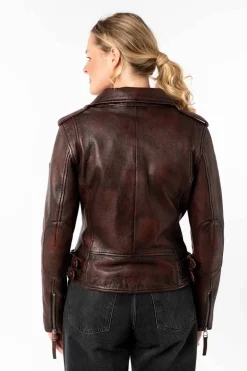 Cazadora Gipsy Mujer phoebe 1101 0734 vintage dark red