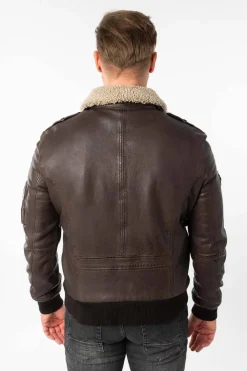 cazadora hombre Gipsy Cruise dark brown 1201 0857