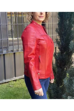 cazadora Medinapiel l835 napa rojo