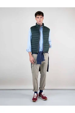 Chaleco Hombre El Ganso Acolchado Básico Verde 1040W240006