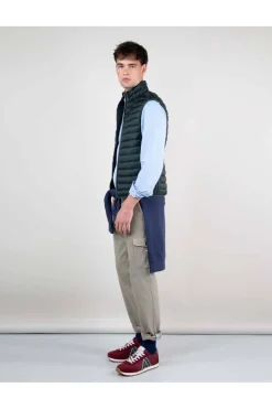 Chaleco Hombre El Ganso Acolchado Básico Verde 1040W240006