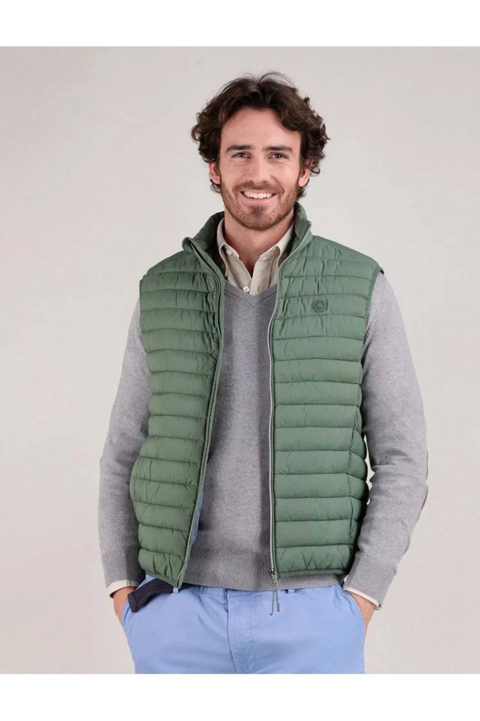 Chaleco Hombre El Ganso Acolchado Básico Verde 1040s250004