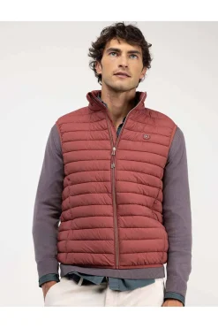 Chaleco Hombre El Ganso Acolchado Básico rojo 1040w250003