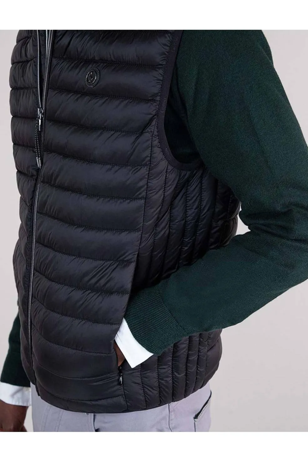 Chaleco Hombre El Ganso Acolchado Básico Negro 1040W240005