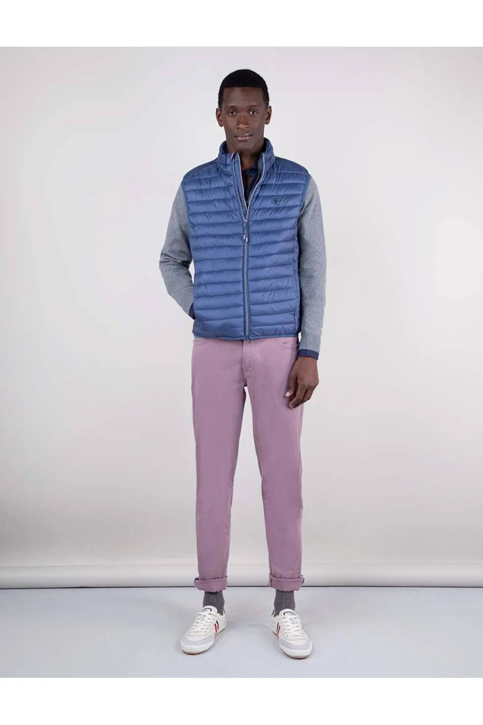 Chaleco Hombre El Ganso Acolchado Básico Azul 1040W240003