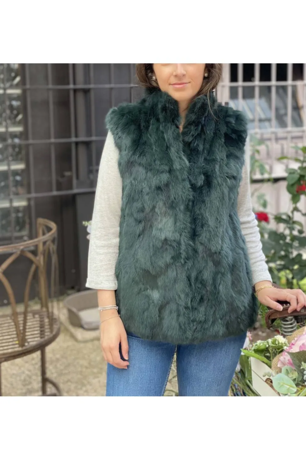 chaleco medinapiel 8239 esmerald