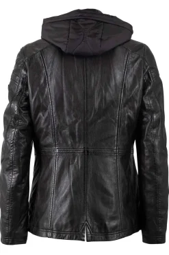 chaqueta de Cuero Mujer mauritius taja black