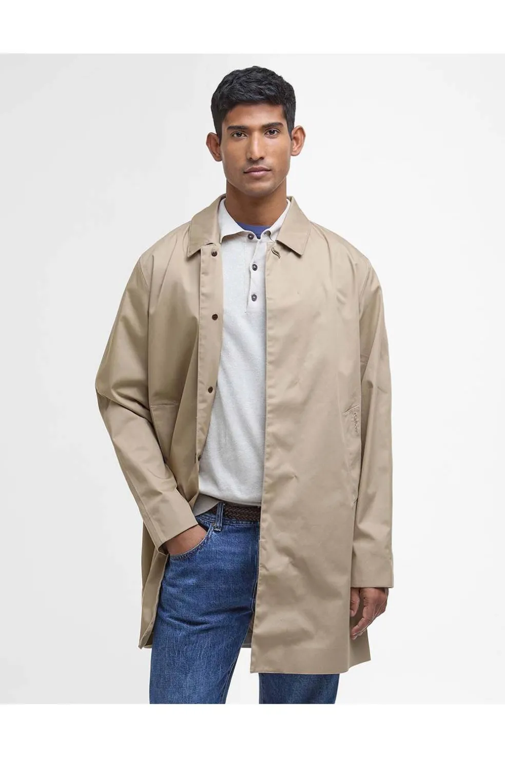 chaqueta Hombre Barbour impermeable mwb0856st71piedra