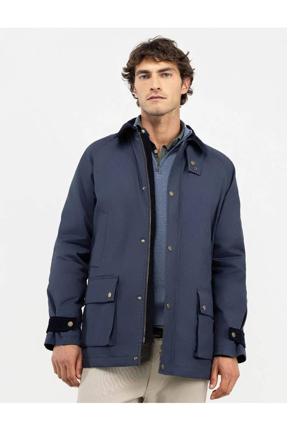 Chaqueta Hombre El Ganso Pana 1040W250038 Marino