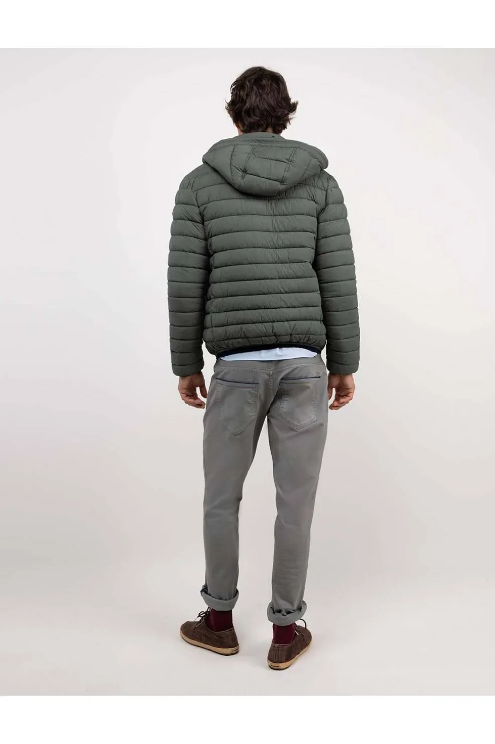 chaqueta hombre el ganso acolchada basica 1040w250008 verde