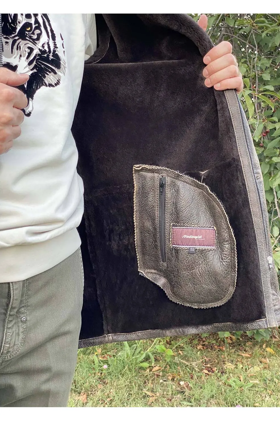 Chaqueta hombre medinapiel pelliza 16301 sahara