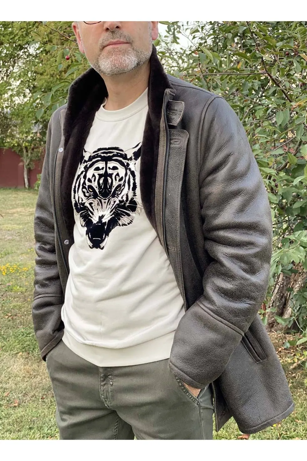 Chaqueta hombre medinapiel pelliza 16301 sahara