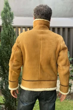 Chaqueta medinapiel 16302 pelliza aviador marlboro rizado