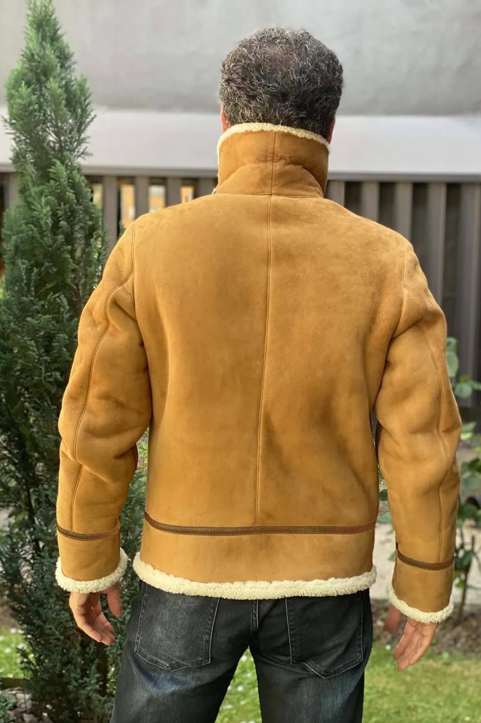 Chaqueta medinapiel 16302 pelliza aviador marlboro rizado