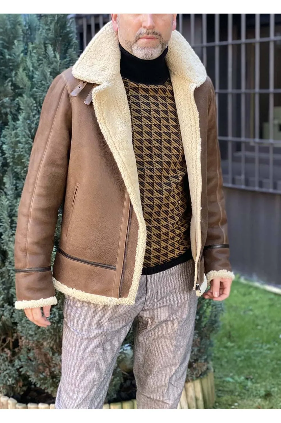 Chaqueta medinapiel 16302 pelliza aviador detroit