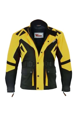 Chaqueta moto German Wear 300J amarillo