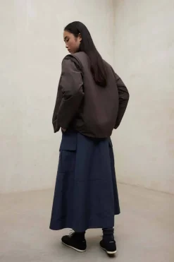 chaqueta Mujer Ecoalf geres 546 dark chocolate