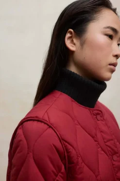 chaqueta Mujer Ecoalf musa onion 655 crimson red