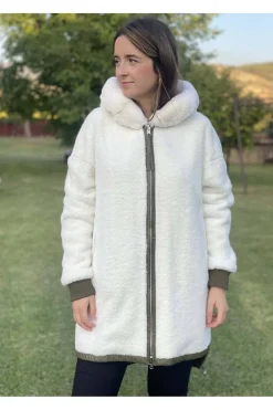 chaquetón reversible Medinapiel n313 kaki