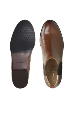 Clarks Netley Ella Tan Leather