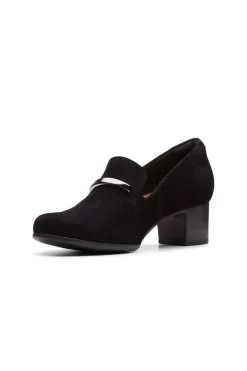 Clarks Un Damson Lane Black Suede