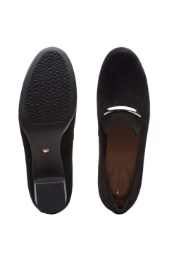 Clarks Un Damson Lane Black Suede