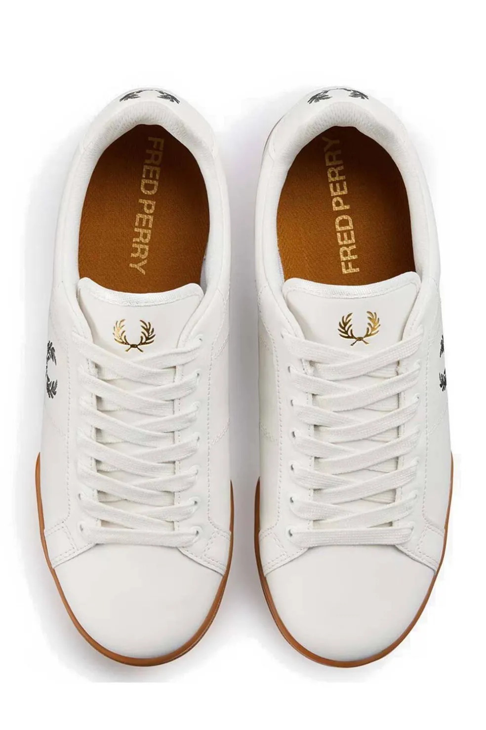 Deportivo Fred Perry B6311 B722 Leather Snow White