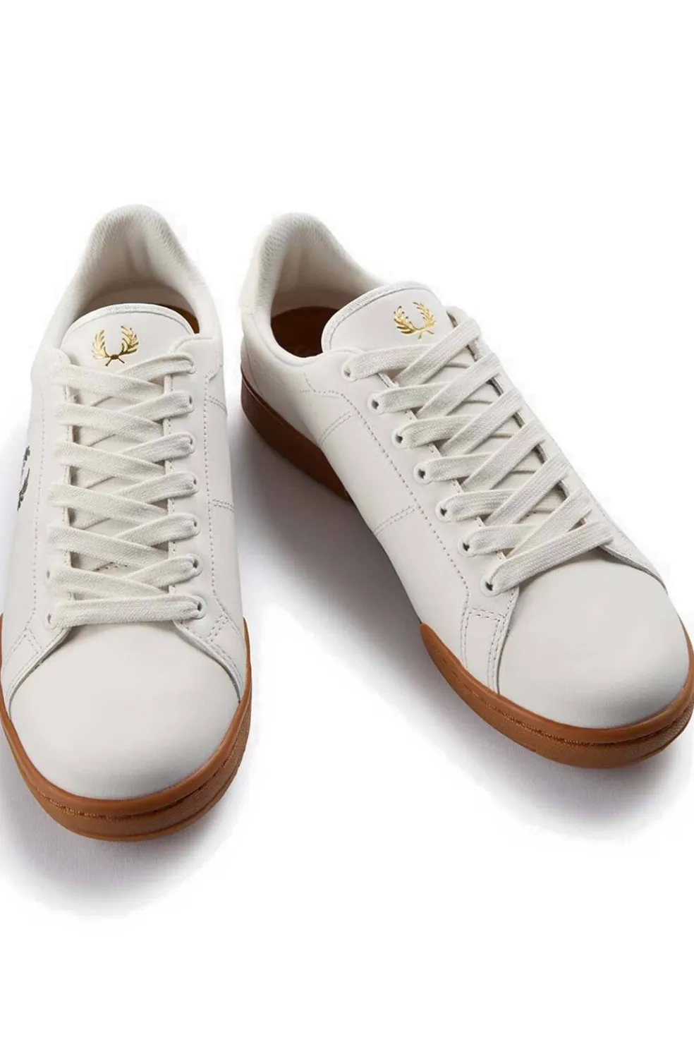 Deportivo Fred Perry B6311 B722 Leather Snow White