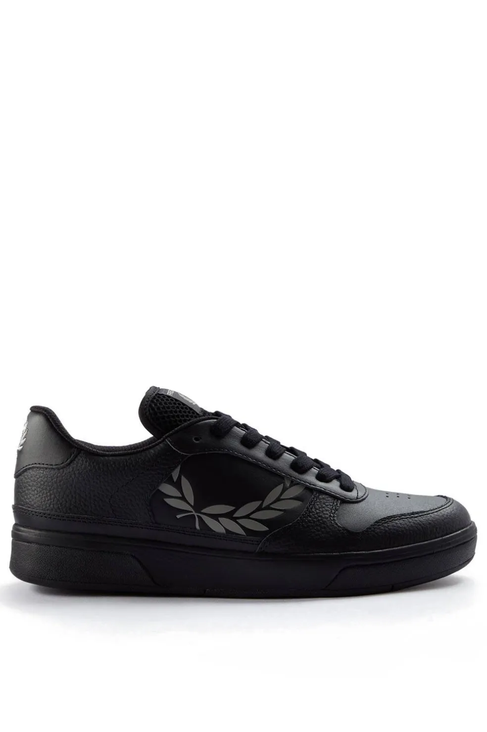 Deportivo Fred Perry B6318 B300 TEXTURED LEATHER Black