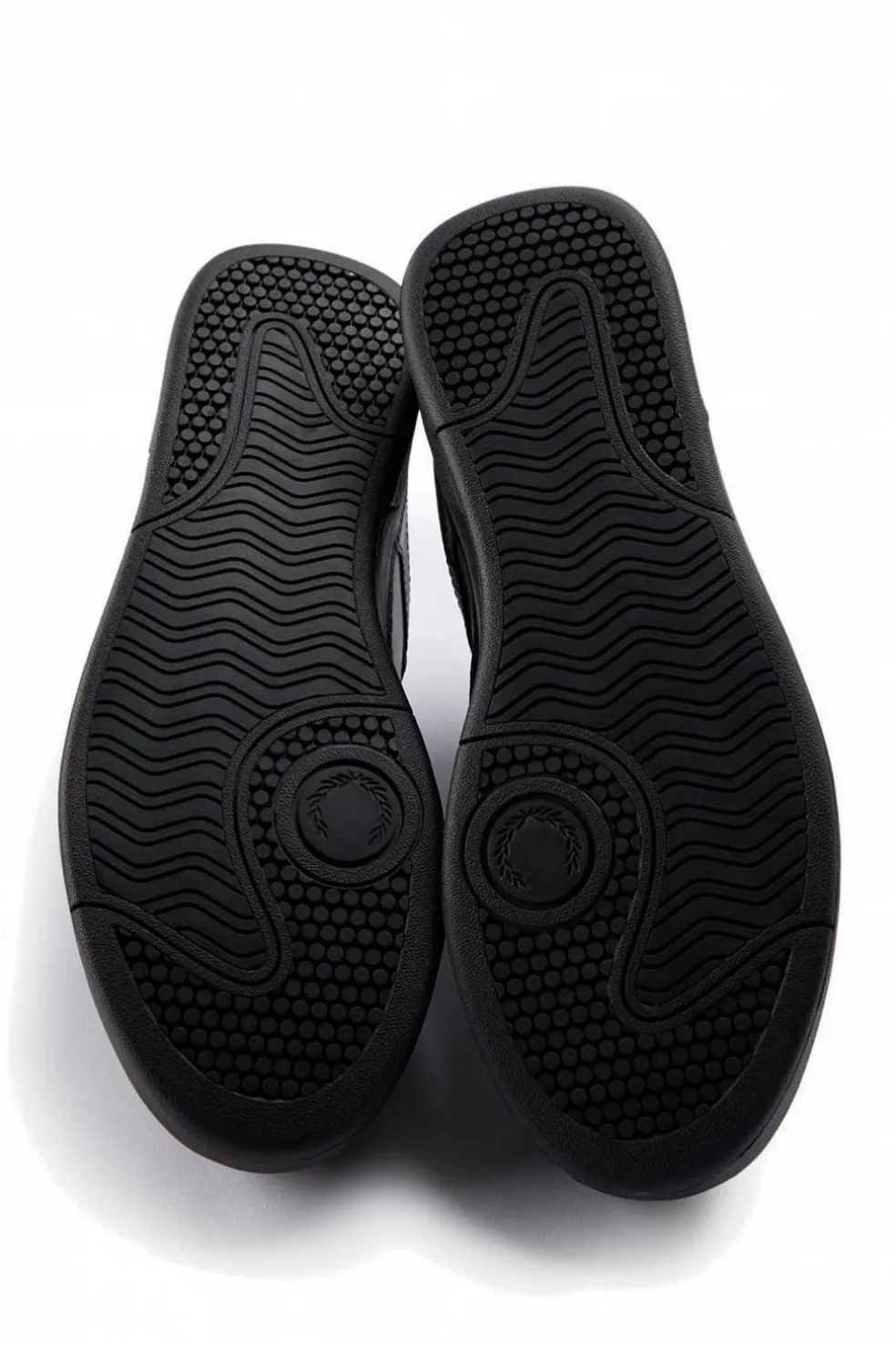 Deportivo Fred Perry B6318 B300 TEXTURED LEATHER Black