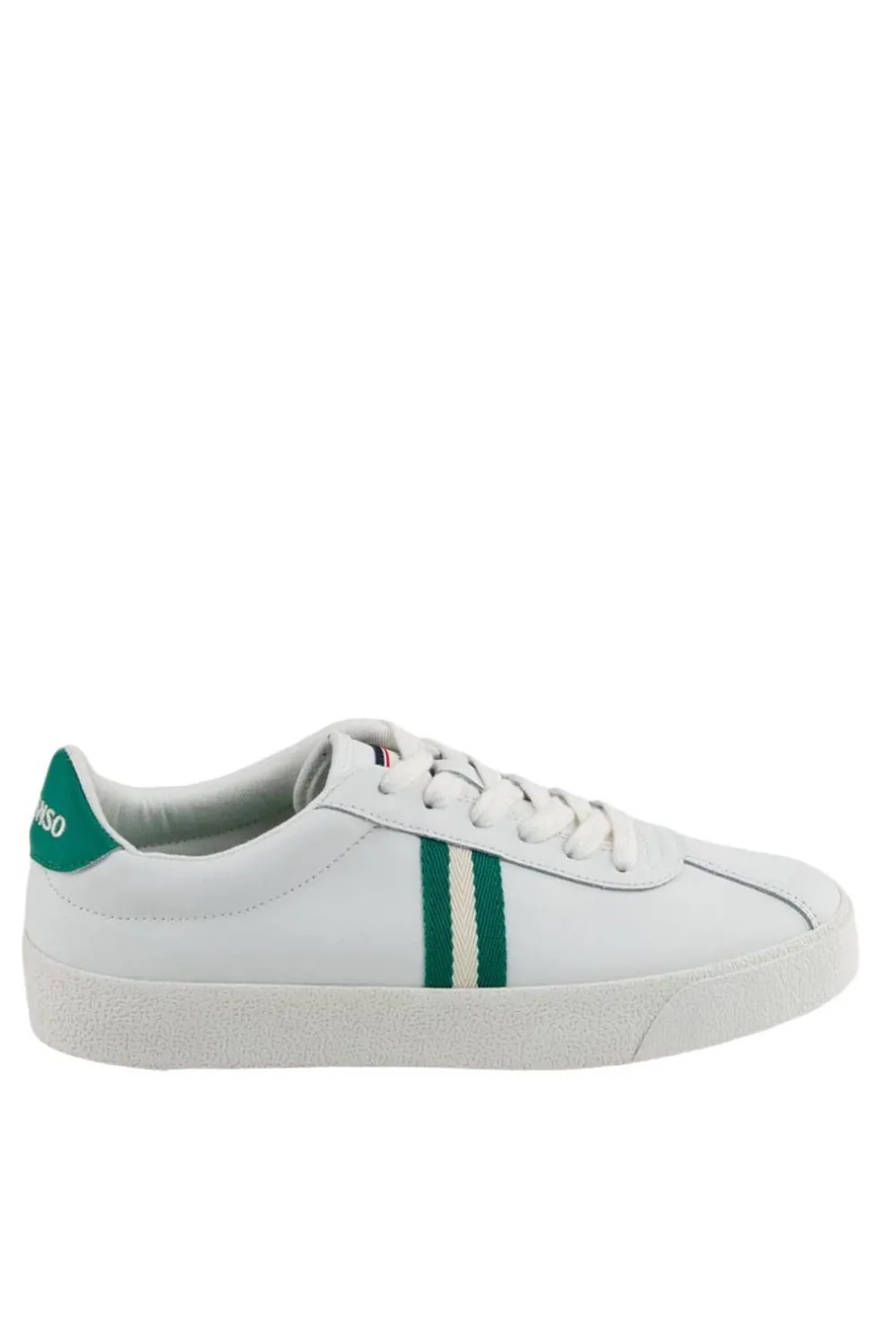 Deportivo Hombre El Ganso Piel Blanca Cinta Verde 4110W240046