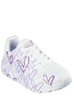 Deportivo Skechers Uno Lite Spread The Love 314064L WLPR White