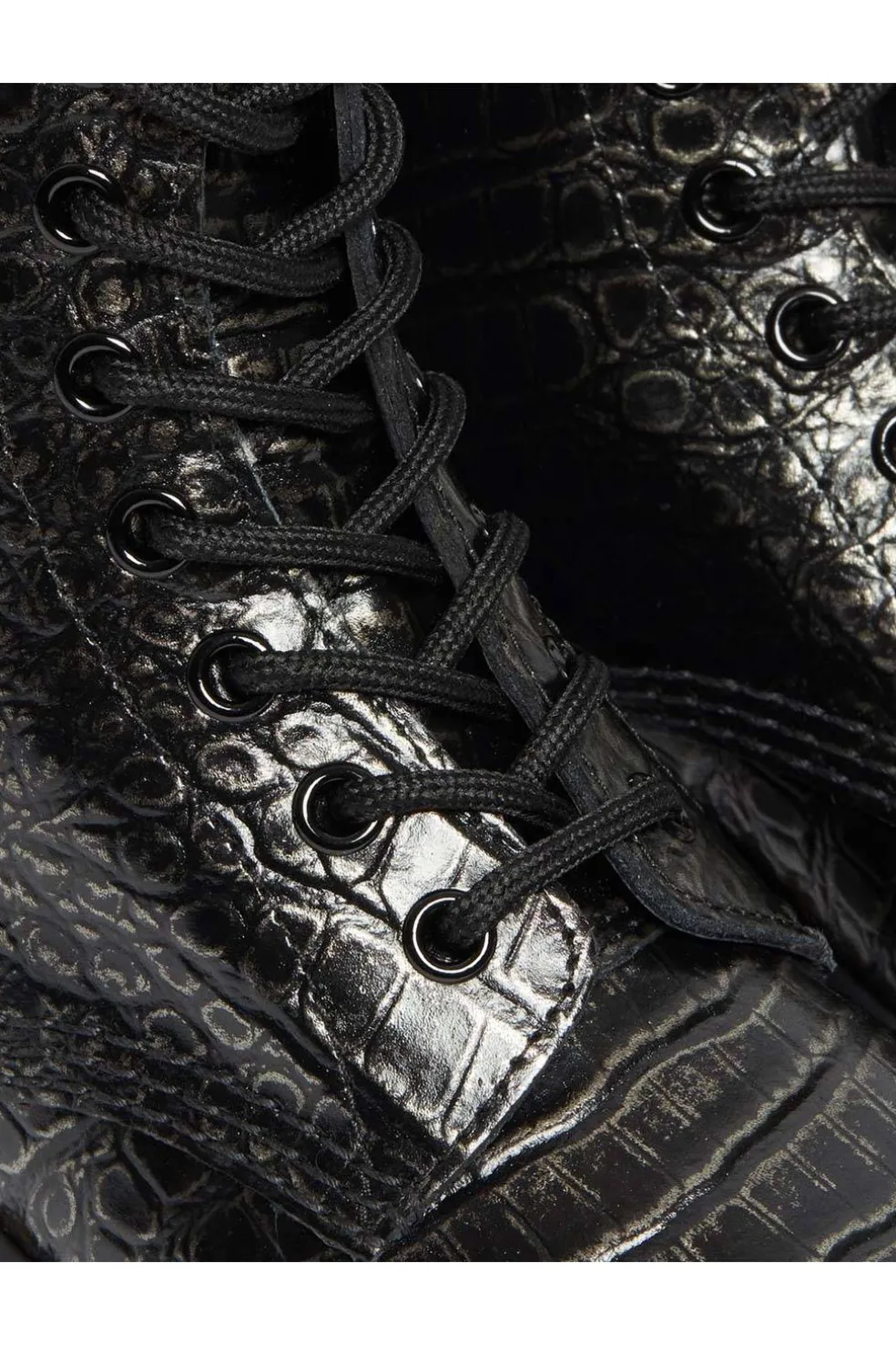 DrMartens 1460 gunmetal wild croc emboss 27249029